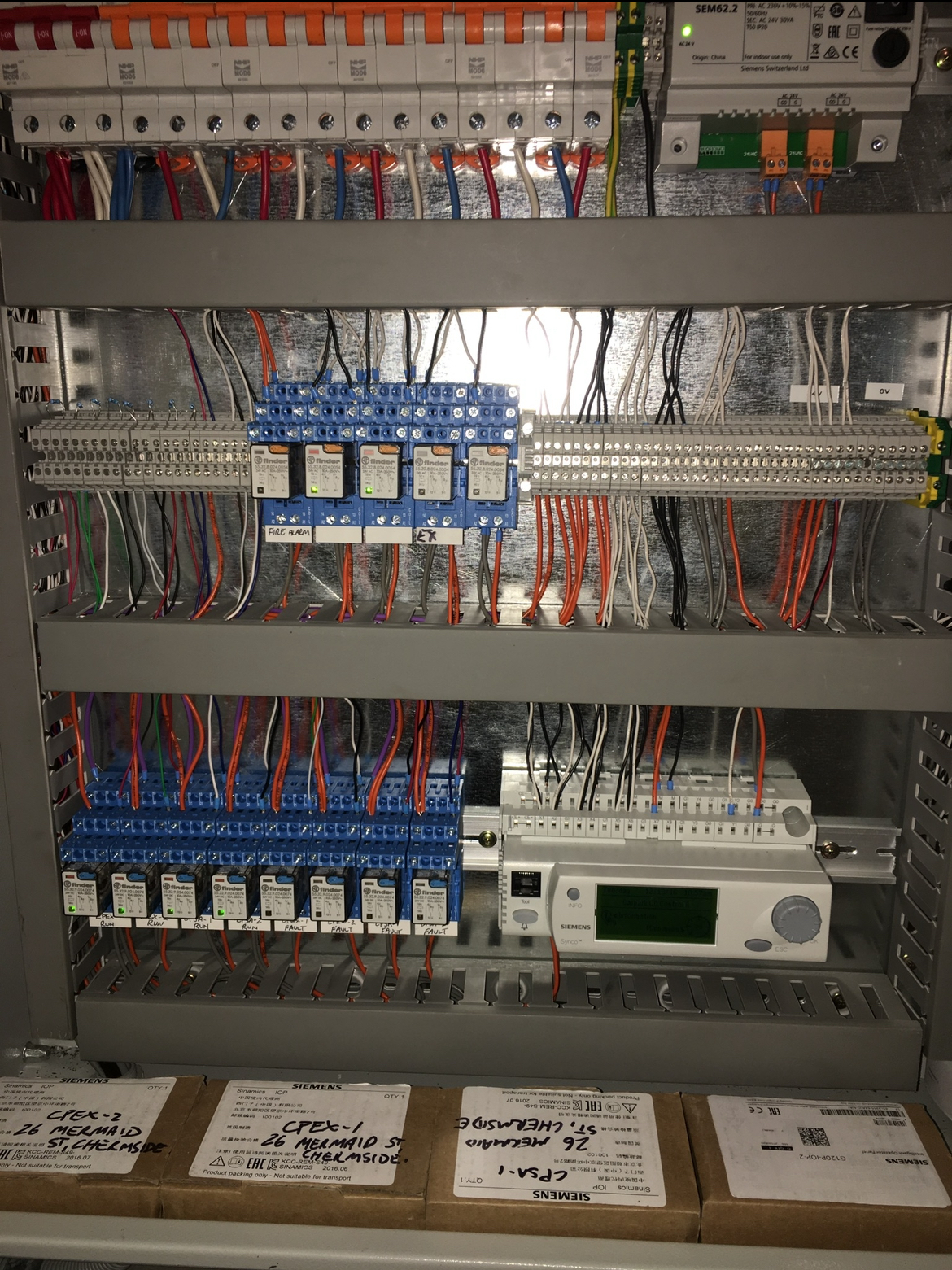 goldcoast electrician communications upgrade fibre optics project